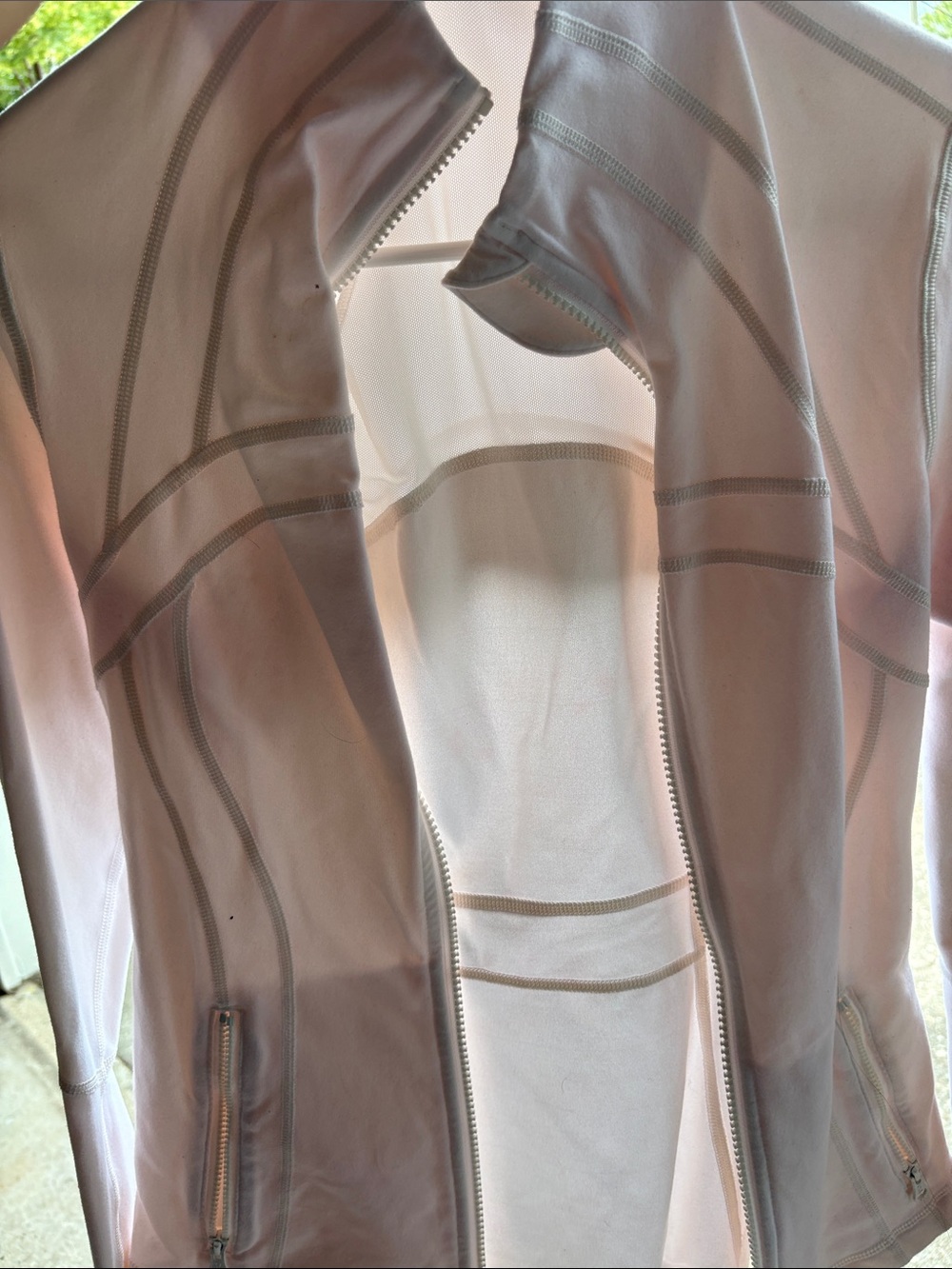 lululemon athletica Light Pink Zip-Up Bomber Jacket